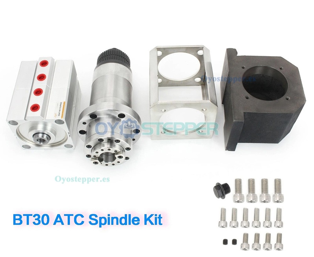 Husillo ATC BT30 de 6000rpm con cilindro neum&aacute;tico para router CNC